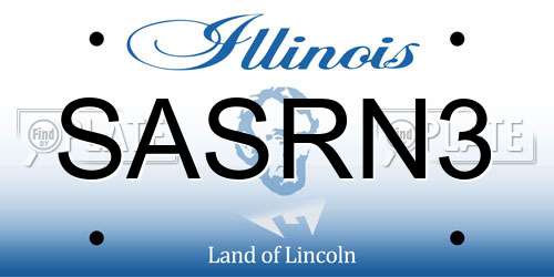 SASRN3 Illinois License Plate