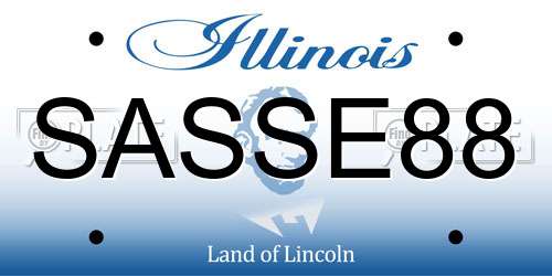 SASSE88 Illinois License Plate