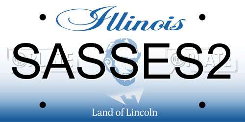 SASSES2 Illinois License Plate