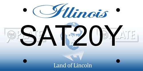 SAT20Y Illinois License Plate