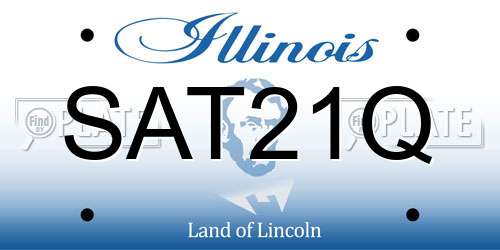 SAT21Q Illinois License Plate