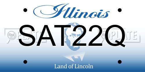 SAT22Q Illinois License Plate