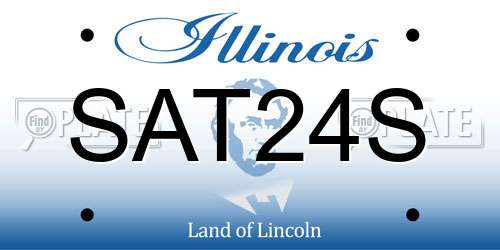 SAT24S Illinois License Plate