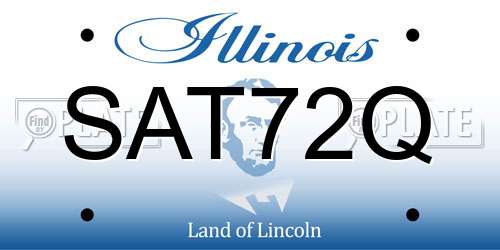 SAT72Q Illinois License Plate