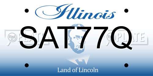 SAT77Q Illinois License Plate