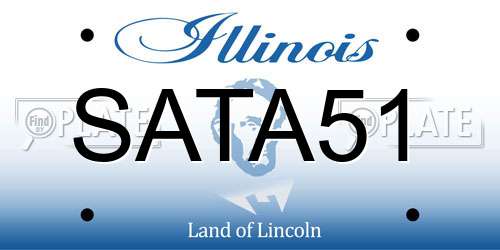 SATA51 Illinois License Plate