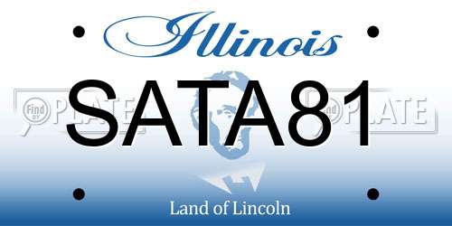 SATA81 Illinois License Plate