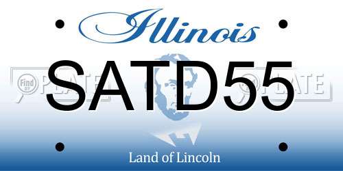 SATD55 Illinois License Plate
