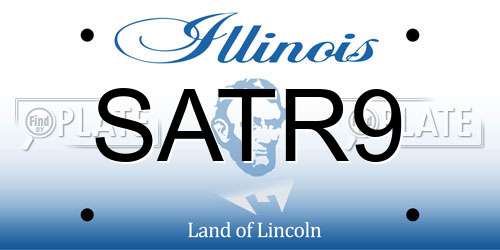 SATR9 Illinois License Plate