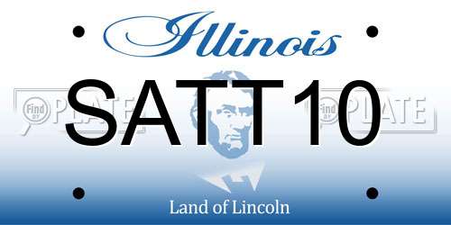 SATT10 Illinois License Plate