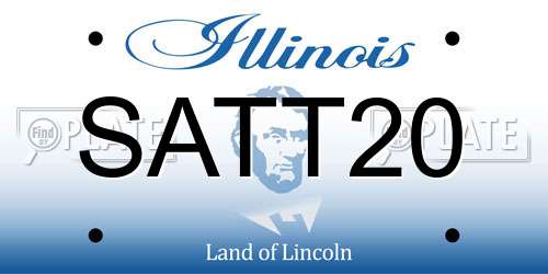 SATT20 Illinois License Plate