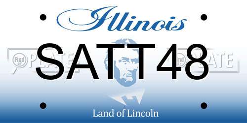 SATT48 Illinois License Plate