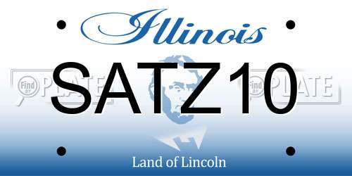 SATZ10 Illinois License Plate
