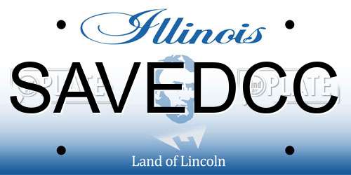 SAVEDCC Illinois License Plate