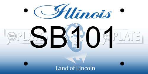 SB101 Illinois License Plate