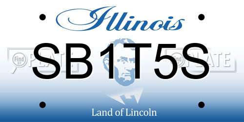 SB1T5S Illinois License Plate