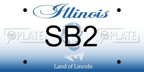 SB2 Illinois License Plate