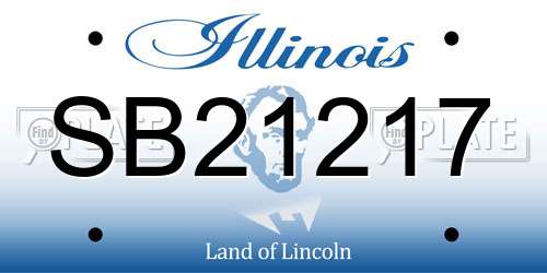 SB21217 Illinois License Plate