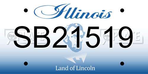 SB21519 Illinois License Plate