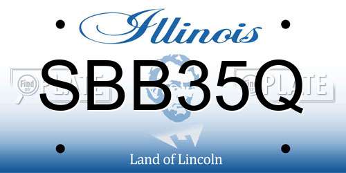 SBB35Q Illinois License Plate