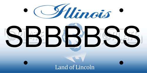 SBBBBSS Illinois License Plate