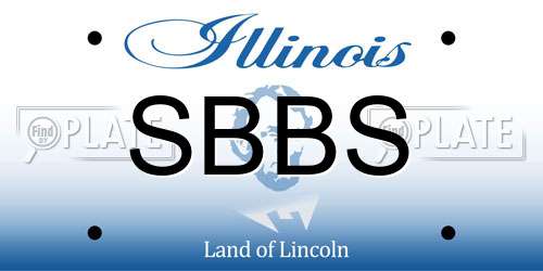 SBBS Illinois License Plate