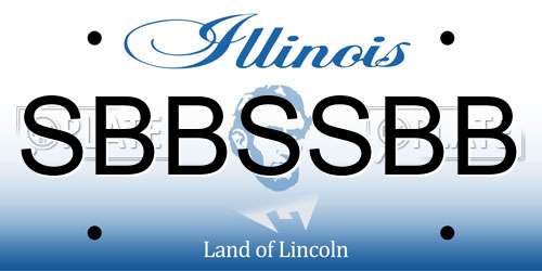 SBBSSBB Illinois License Plate
