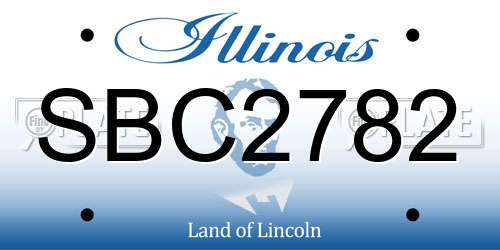 SBC2782 Illinois License Plate