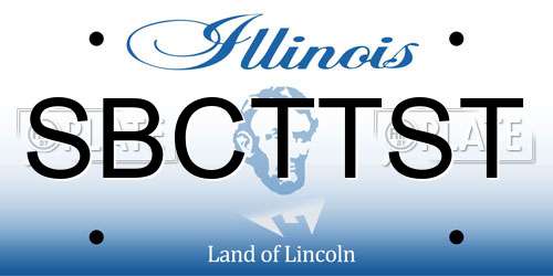 SBCTTST Illinois License Plate