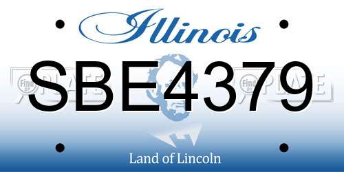SBE4379 Illinois License Plate