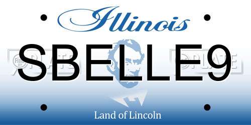 SBELLE9 Illinois License Plate