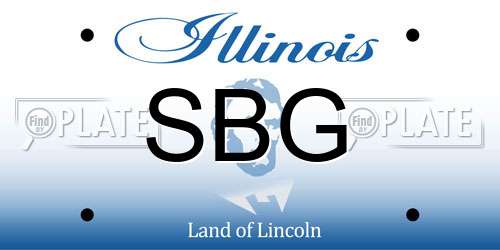 SBG Illinois License Plate