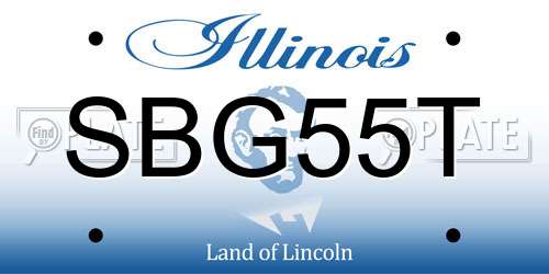 SBG55T Illinois License Plate