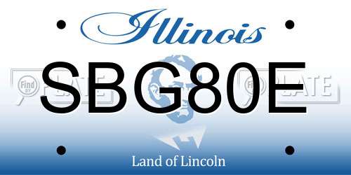 SBG80E Illinois License Plate
