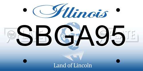 SBGA95 Illinois License Plate