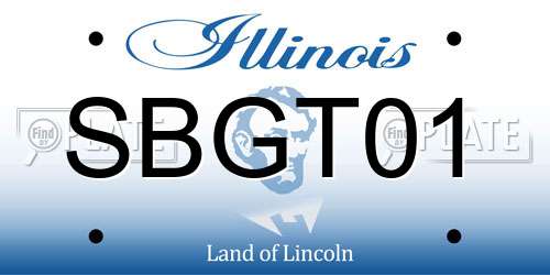 SBGT01 Illinois License Plate