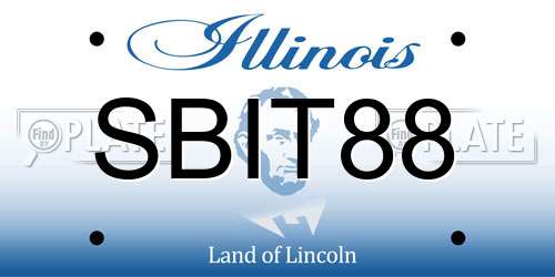 SBIT88 Illinois License Plate
