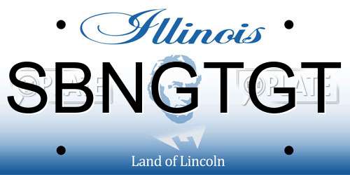 SBNGTGT Illinois License Plate