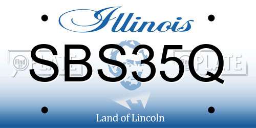 SBS35Q Illinois License Plate