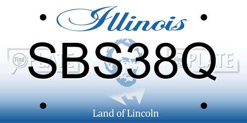 SBS38Q Illinois License Plate