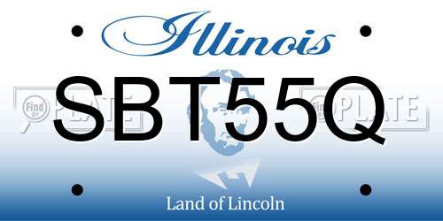 SBT55Q Illinois License Plate