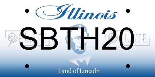 SBTH20 Illinois License Plate
