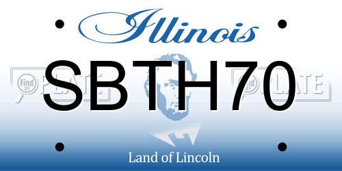 SBTH70 Illinois License Plate