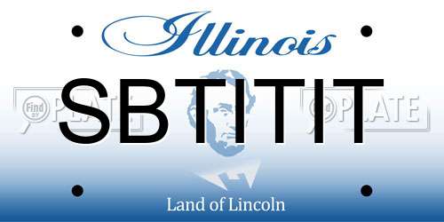SBTITIT Illinois License Plate