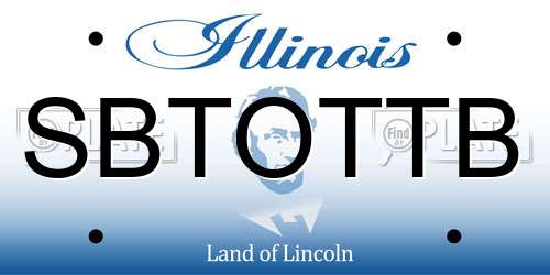 SBTOTTB Illinois License Plate