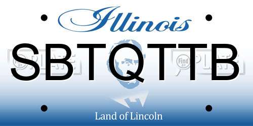 SBTQTTB Illinois License Plate