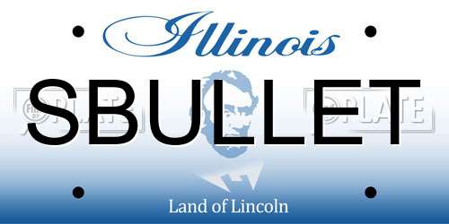 SBULLET Illinois License Plate