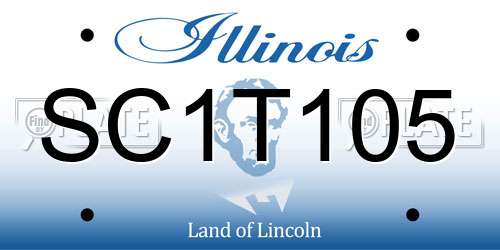 SC1T105 Illinois License Plate