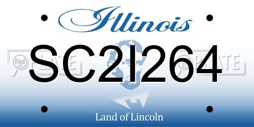 SC2I264 Illinois License Plate