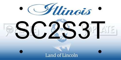 SC2S3T Illinois License Plate